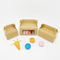 Factory Cheap Custom Printed Logo Food Grade Kraft Cardboard Paper Degradable Wholesale Disposable Transparent Window Packaging Doughnut Cake Box with Handle