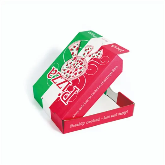 Food Box Custom Logo Portable Thick Recycled Corrugated Delivery Baking Pizza Box