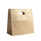 Wholesale Custom Print Transparent Window Square Low Bag Luxury Degradable Packaging Shopping Gift Food Kraft Cardboard Paper Bag with Handle
