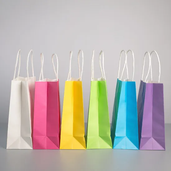 Factory Wholesale Cheap Luxury Gift Shopping Kraft Paper Bag with Custom Logo