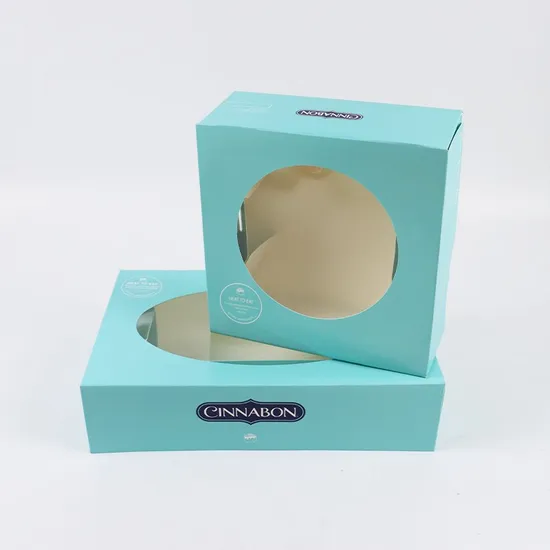 Custom Paper Cardboard Sweet Bakery Cake Packaging Box for Donuts Cookies Donut Packaging Box