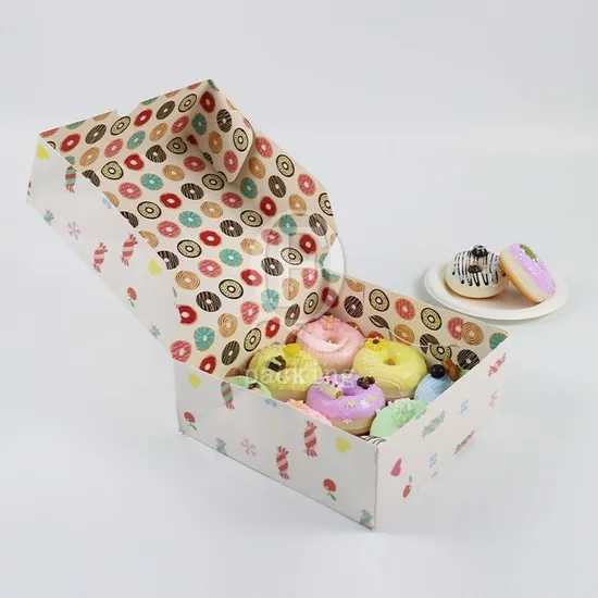 Easy to Stack Prevent Vibration Rectangle Paper Cake Box for Opening Ceremony
