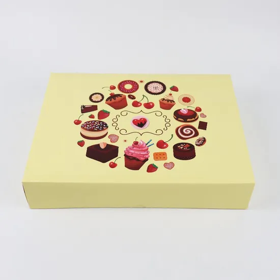 Factory Food Packaging Box Bread Container Corrugated Board Kraft Cake Box Cake Packaging Box
