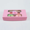 Custom Biodegradable Folding Paper Cardboard Packing Wholesale Cake Biscuit Cookie Donut Box Cake Packaging Box