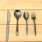 Factory Wholesale Custom Food Grade Disposable Recyclable Eco-Friendly Spoon Fork Plastic Paper Cutlery