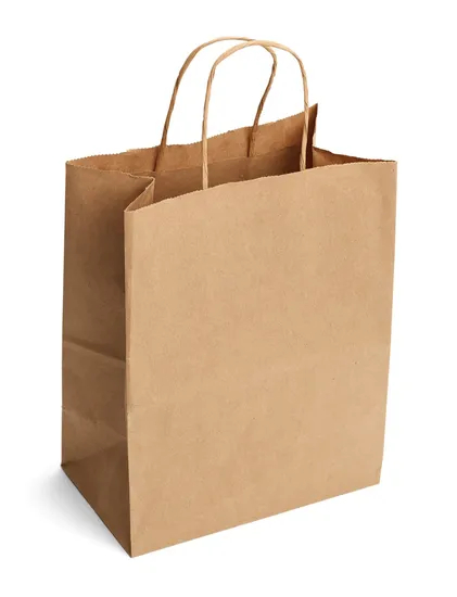 Wholesale Custom Eco-Friendly Degradable Portable Takeaway Food Craft Paper Bag
