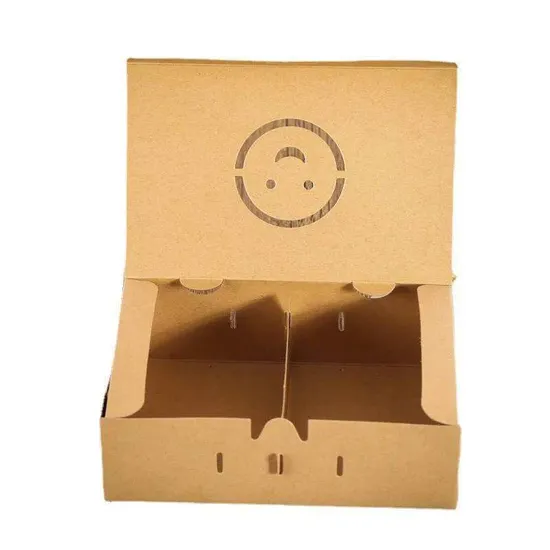 Factory Wholesale Customized Food Grade Multi-Compartment Takeaway Sushi Fried Chicken Chips Burger Container Cardboard Kraft Paper Fast Food Packing Box