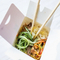 Custom Takeaway Kraft Paper Food Packaging Lunch Box for Rice Noodles Vegetables Salad Paper Box