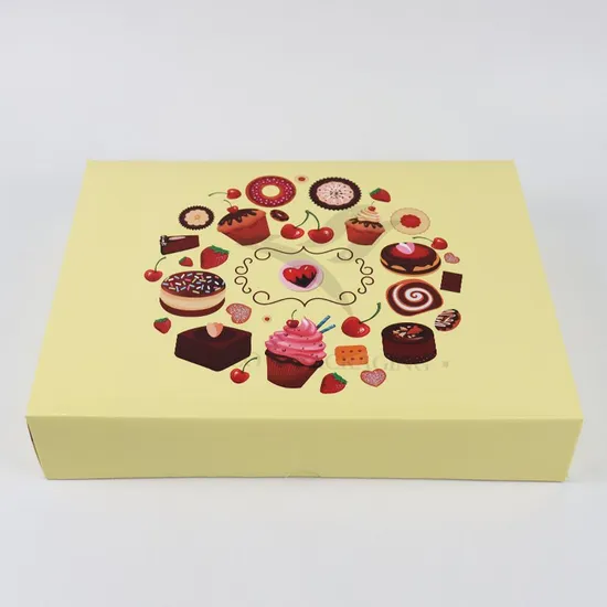 Custom Private Logo Cake Corrugated Cardboard Paper Packaging Box