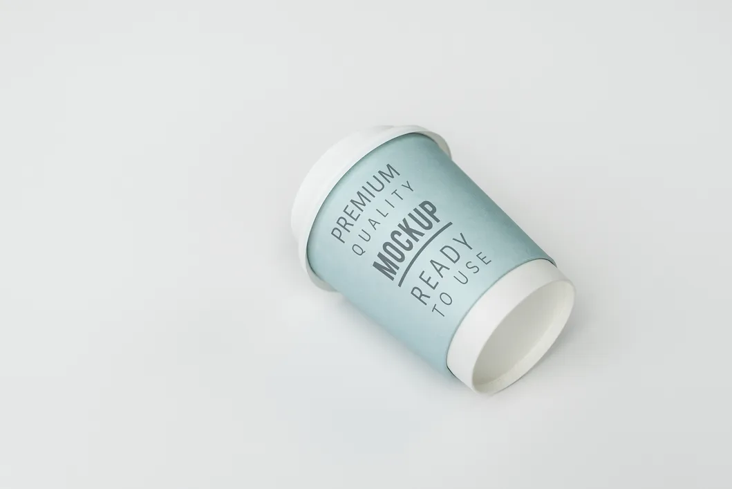 8oz 12oz Single or Double Wall to Go Cafe Coffee Cup for Hot Drink with Lid Cardboard Paper Cup