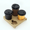 2/4 Compartment Coffee Paper Cup Carrier Tray Disposable Pulp Holder for Takeaway