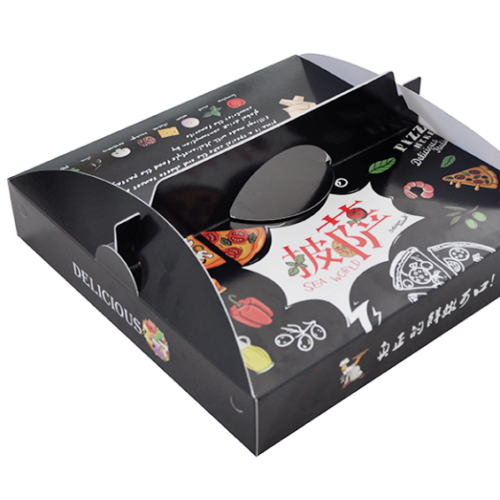 Custom Printed Kraft Corrugated Cardboard Paper Biodegradable Disposable Take Away Fast Food Pizza Bakery Packing Packaging Box