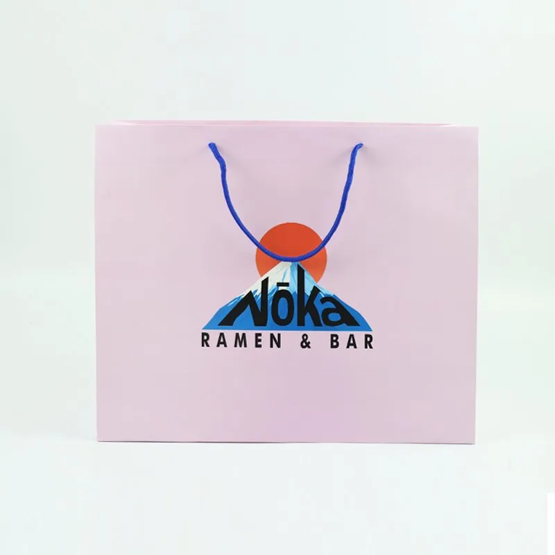 Wholesale Custom Printing Luxury Personalized Beautiful Degradable Eco-Friendly Packaging Shopping Gift Kraft White Card Food Packaging Paper Bag with Handle