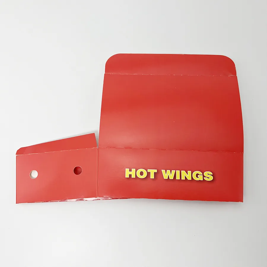 Greaseproof White Cardboard Takeaway Fish and Paper Packaging Box of Chip Box