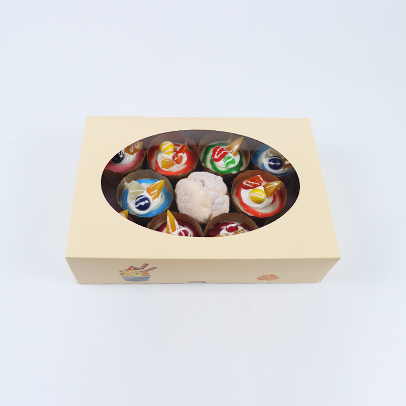 Cake Box Biodegradable Square Cardboard Paper Bento Cake Box Packaging Withlogo Printed
