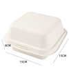 Factory Wholesale Custom Printing Biodegradable Food Grade Disposable Takeaway Lunch Fries Hamburger Packaging Packing Bagasse Burger Box