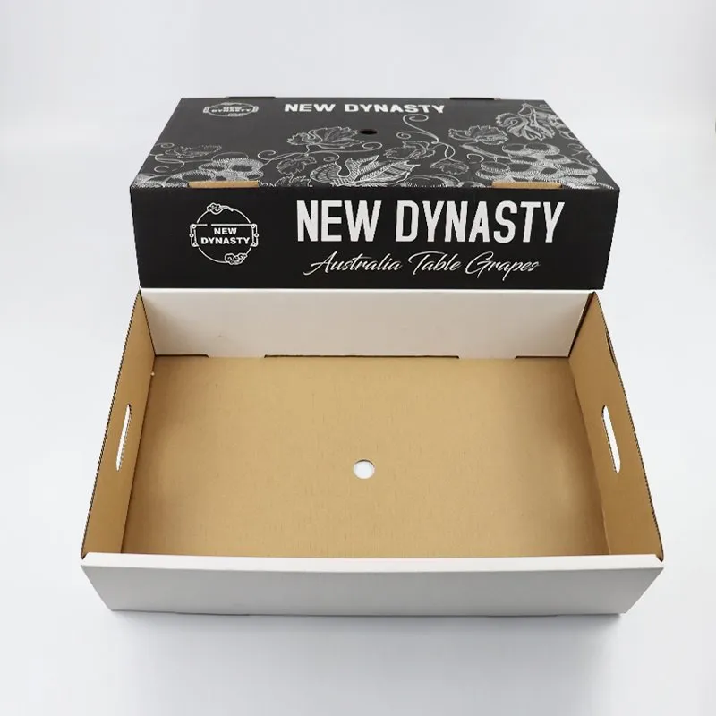 Factory Wholesale Custom Eco-Friendly Recyclable Printed Logo All Size Food Shipping Packaging Cardboard Vegetable Fruit Corrugated Paper Boxes