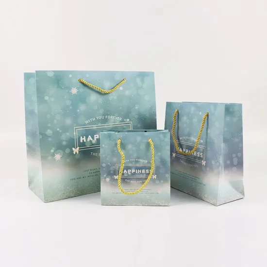 Wholesale Custom Print Luxury Personalized Degradable Recyclable Shopping Gift Fruit Food Electronic Product Packaging Kraft Cardboard Paper Bag with Handle