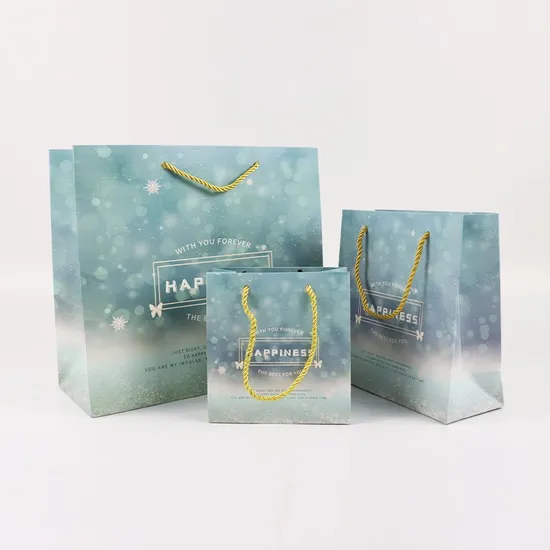 Wholesale Custom Print Luxury Personalized Degradable Recyclable Shopping Gift Fruit Food Electronic Product Packaging Kraft Cardboard Paper Bag with Handle