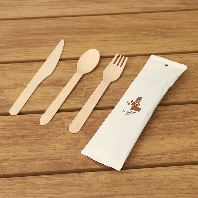 Factory Cheap Wholesale Customized Food Grade Disposable Recyclable Eco-Friendly Spoon Fork Knife Plastic Or Paper Cutlery
