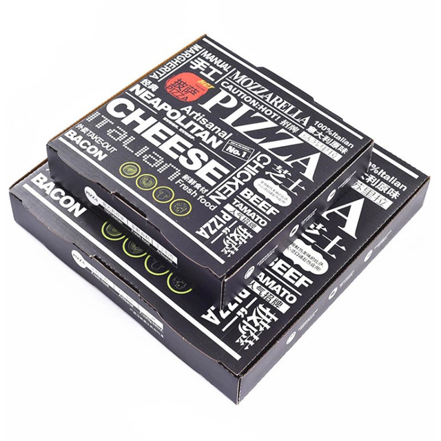 Factory Cheap Food Grade White Corrugated Cardboard Pizza Box Wholesale Pizza Box Supplier Custom Pizza Paper Boxes