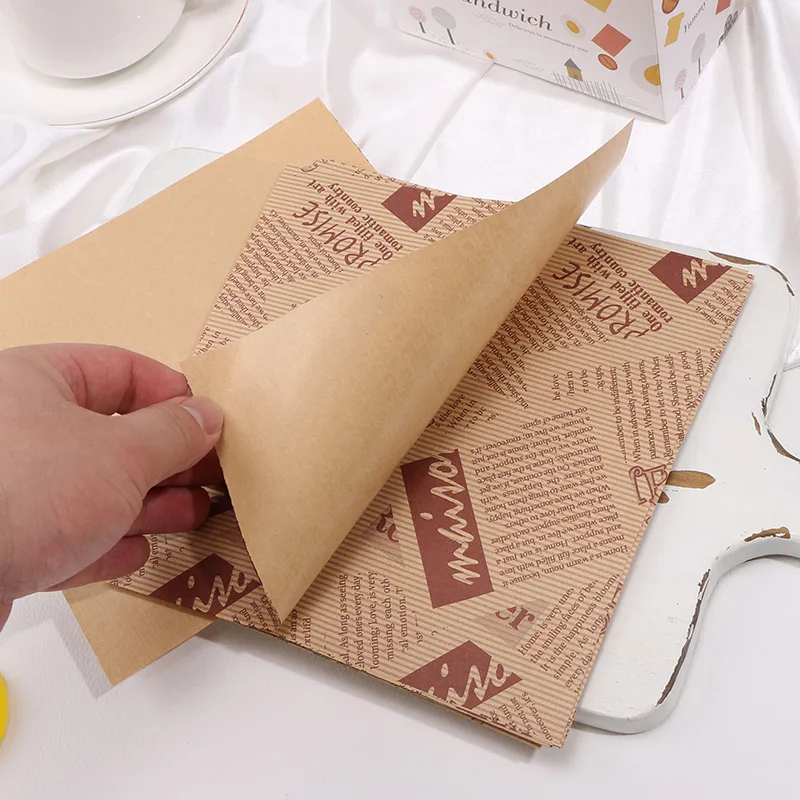 Parchment Greaseproof Paper Food Customized Printing and Logo Food Wrap Paper
