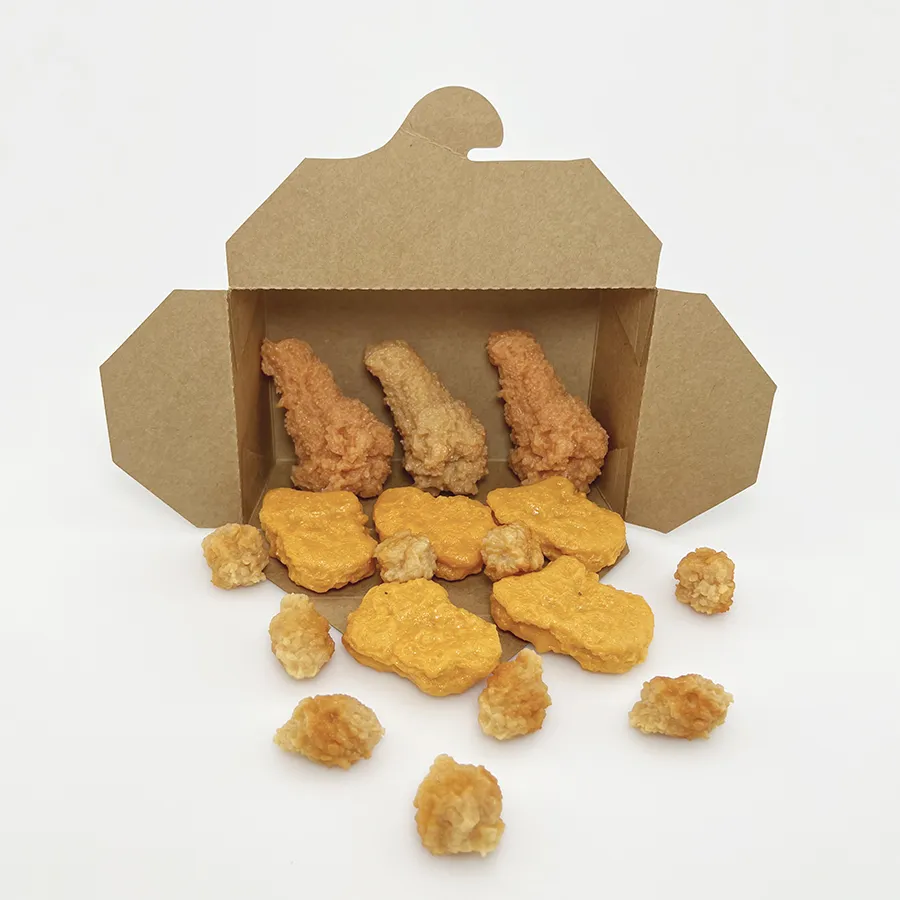New Packaging Boxes Custom Logo Biodegradable Meal Box Disposable Kraft Paper Box for Fast Food Fruit Salad Packaging