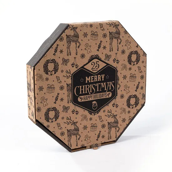 New Custom Pizza Box Reusable 33 35 Cm 7/9/12 Inch Corrugated Paper Pizza Packing Delivery Box with Logo