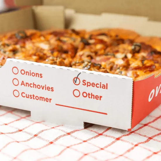 Factory Customized Disposable 6-12 Inch Portable Corrugated Cardboard Pizza Box Delivery Pizza Box