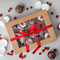 Square Disposable Portable Kraft Paper Cake Box Macaron Packaging Box with Transparent Skylight