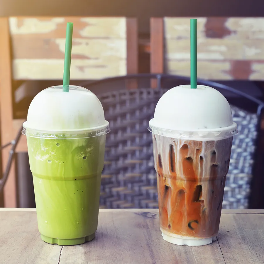 Customized Size Logo Plastic Clear Plastic Juice Drinking Coffee Pet Cups