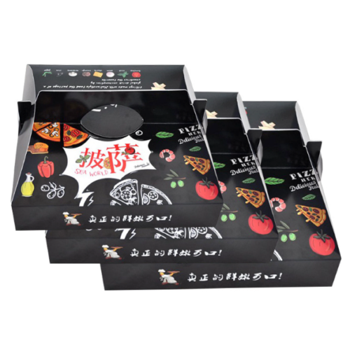 Hot Selling Custom Printed Pizza Box Pizza Box with Handle Wholesale Commercial Custom Size