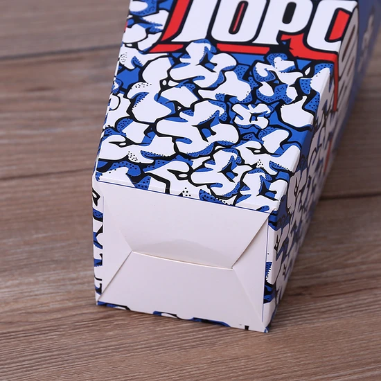 Biodegradable Packaging Popcorn Chicken Box Wholesale Kraft Paper Box Hot Sale Snack Box Lunch Box Delivery Box