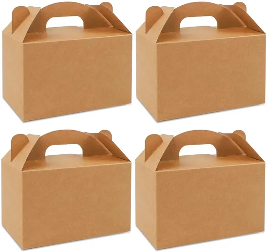 Custom Logo Size Food Paper Packaging Square Birthday Cake Box White Handle Clear Weddingtransparent Cake Box with Window
