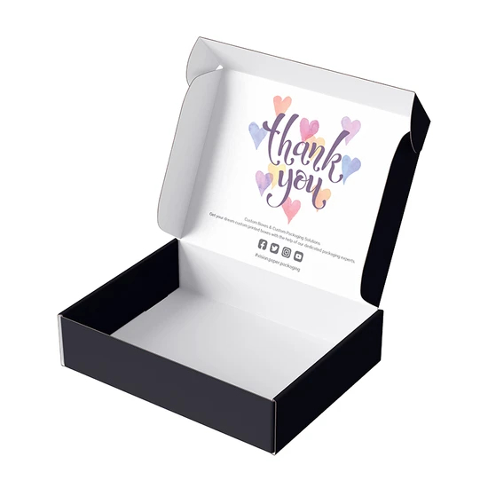 Custom High Quality Colorful Pink Orange Green Black Corrugated Mailer Box Present Gift Box