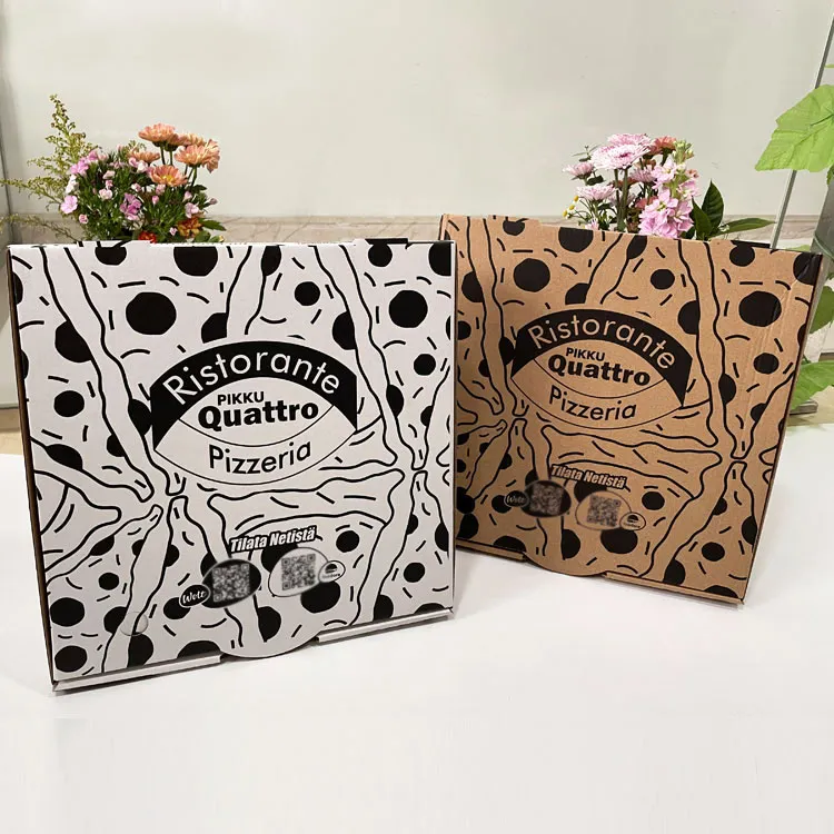 Cheap Customized Recyclable Corrugated Paper Pizza Box for Packing