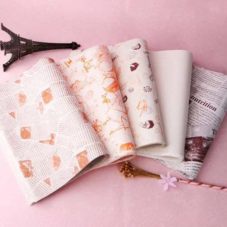 Fast Food Wrapping Packaging Hamburger Wrapper Burger Wrap Greaseproof Sandwich Coatedpaper