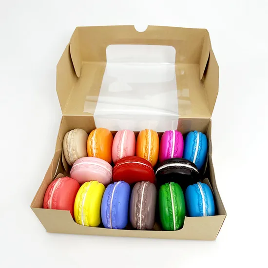 Hot Sale Printing Sweets Chocolate Macaron Packaging Box for Food Paper Cookie Gift Party