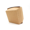 Custom Eco Fast Food Hamburger Takeaway Biodegradable Kraft Box Disposable Printed