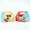 Custom White Cardboard Cake Box Children Cake Box Colorful Paper Cake Box with Handle