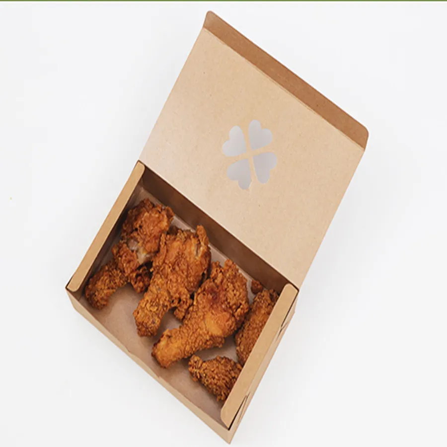 5inch Customized Eco Friendly Salad Fried Chicken Takeout Takeaway Takeaway Food Container Bentofood Packaging Box