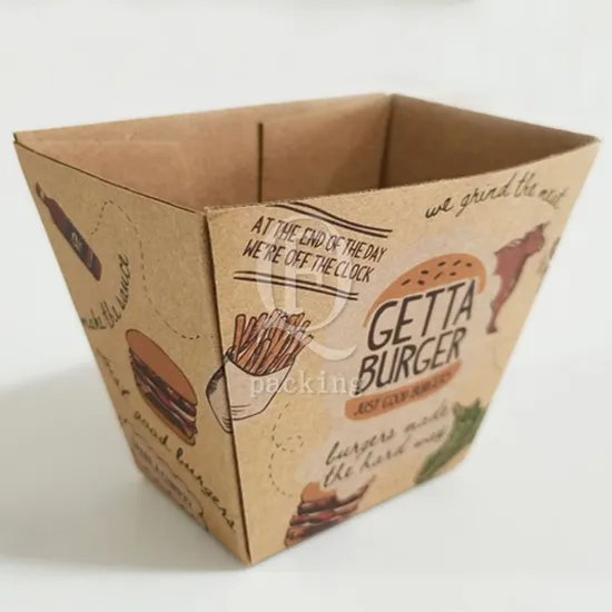 Moisture-Proof Oil-Proof Customized Hamburger Lunch Box for Company Meetings