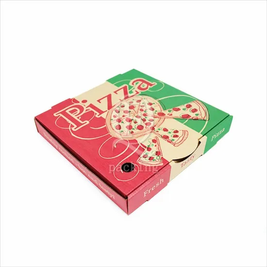 Oil-Proof Coating Compact Structure Customized Paper Cardboard Box for Late Night Takeaway