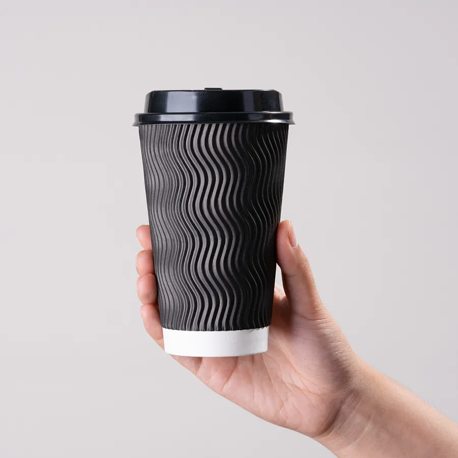 Wholesale High Quality Colorful Double Wall Coffee Cups Custom Paper Cup Coffee Hot Drink Paper Cup