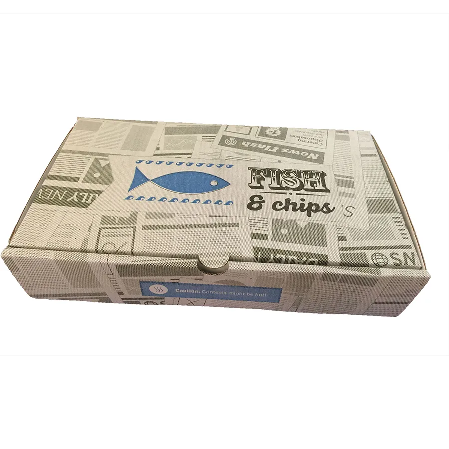View Larger Image Add to Compare Share Biodegradable Fish and Chips Packaging Boxes Corrugated Paper Box