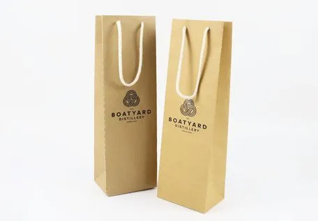 Foldable Bottom Self-Adhesive Closure Packaging Paper Bag for Coffee Shops and Teahouses