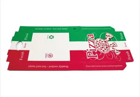 No Squeezing Compact Structure Customized Corrugated Pizza Box for School Dinner