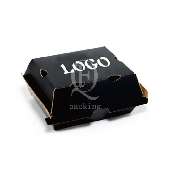 Food-Grade Material High Temperature Resistant Folding Hamburger Box for Packaged Fast Food