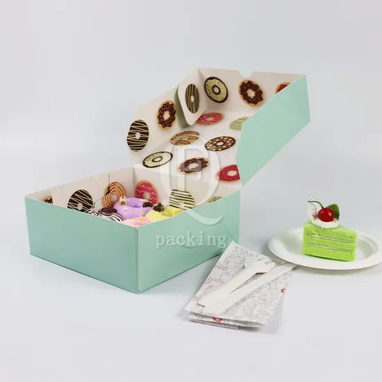 Creative Design Various Sizes Customized Foldable Paper Cake Box for Social Dance