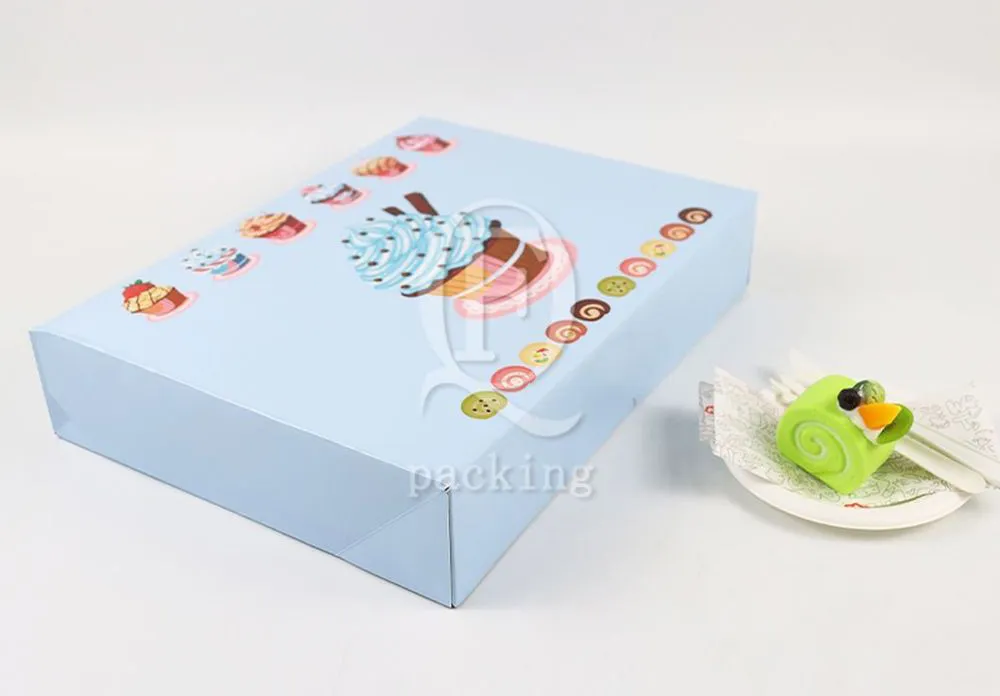 Multiple Sizes Reusable Customized Cardboard Sheet Cake Boxes for Birthday Party